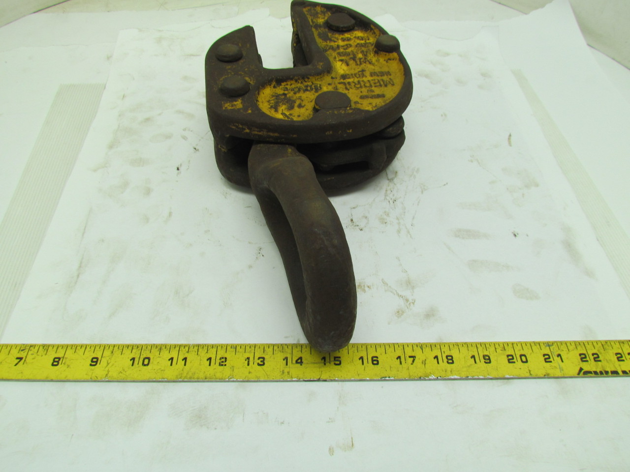 Merrill Bros No 44 4 Ton 8000LB Plate Lifting Clamp 011/2" Grip Capacity
