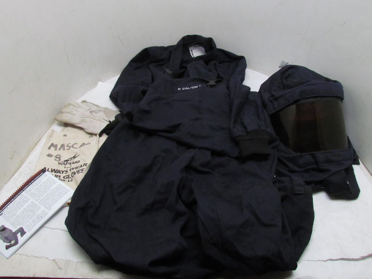 Salisbury Arc Flash Protective Clothing Kit Jacket Bibs Hood w/Shield