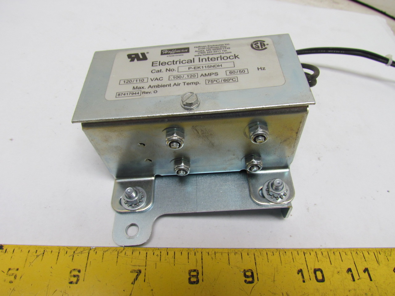 Hoffman PEK115NDH Enclosed Electrical Interlock Switch 120V eBay