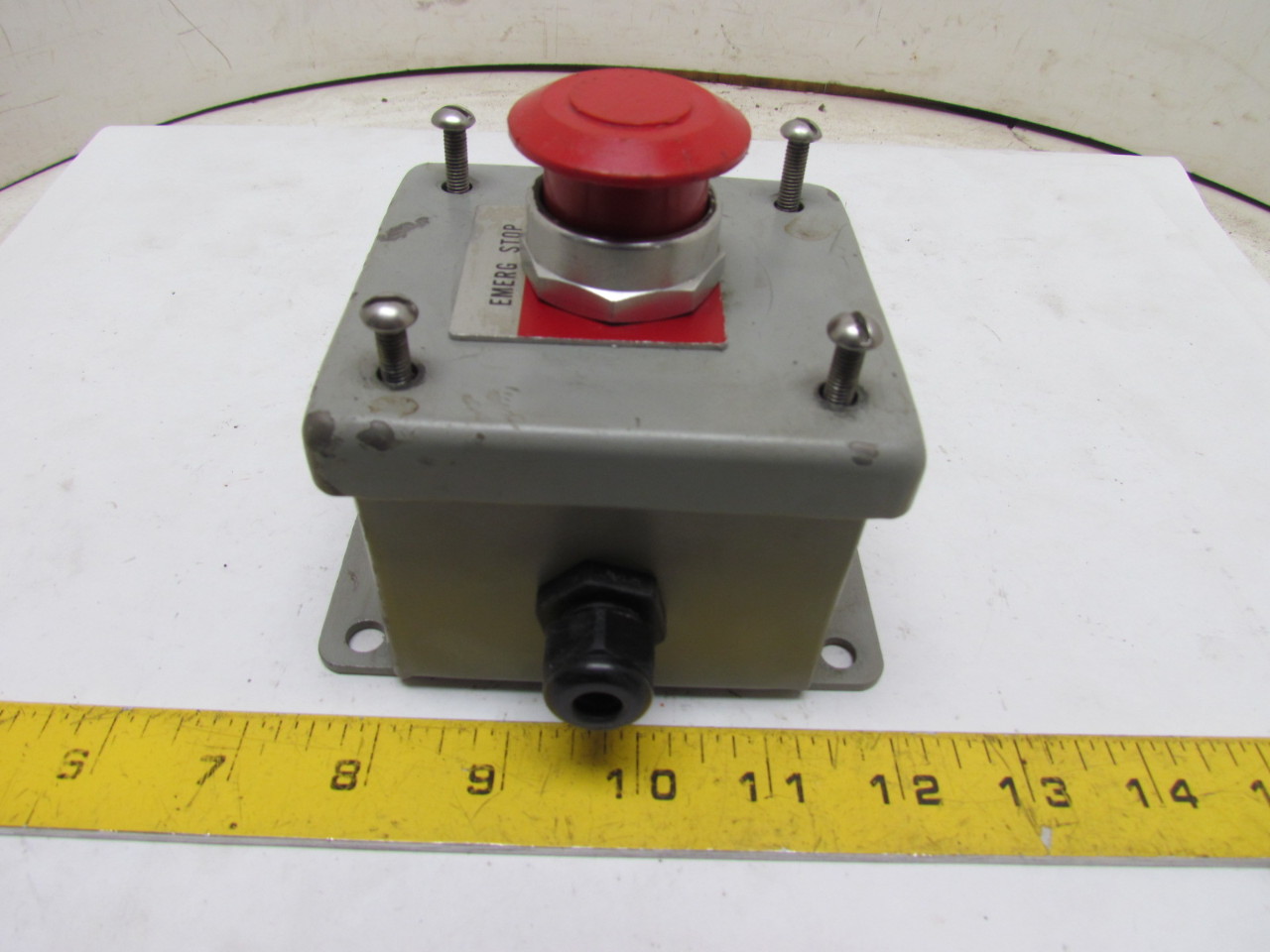 Square D 800TFX D4 Enclosure W/EStop Maintained Push Button & Contact Block eBay