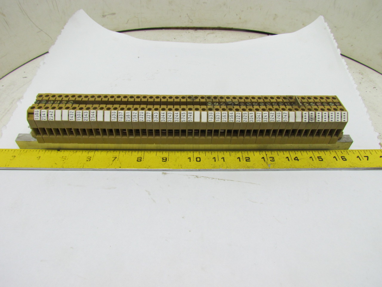 Weidmuller SAK4 Terminal Block Strip 32mm DIN Rail 47 Blocks