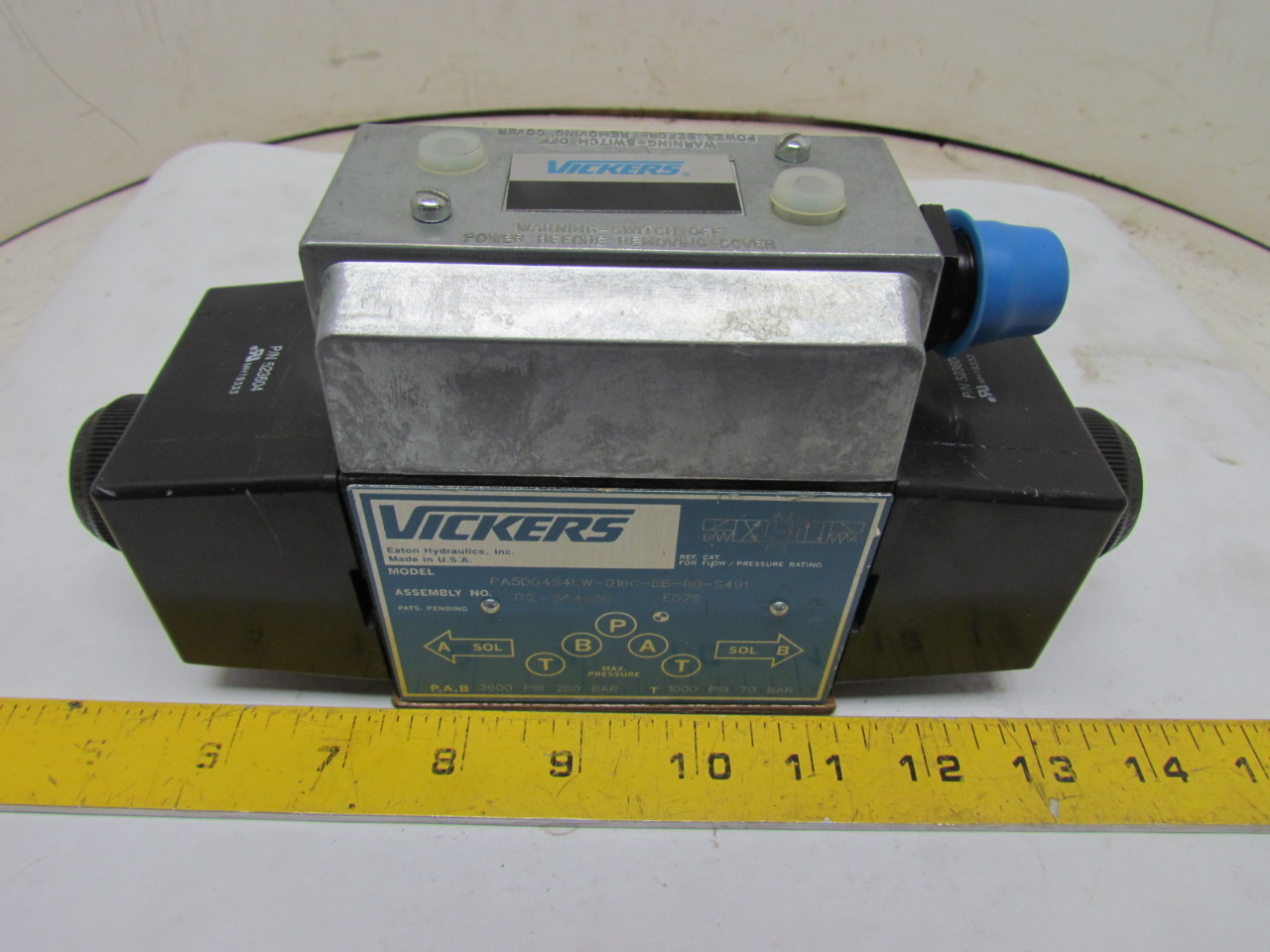 Vickers PA5DG4S4LW-016C-BB-60-S491 Hydraulic Directional Control Valve