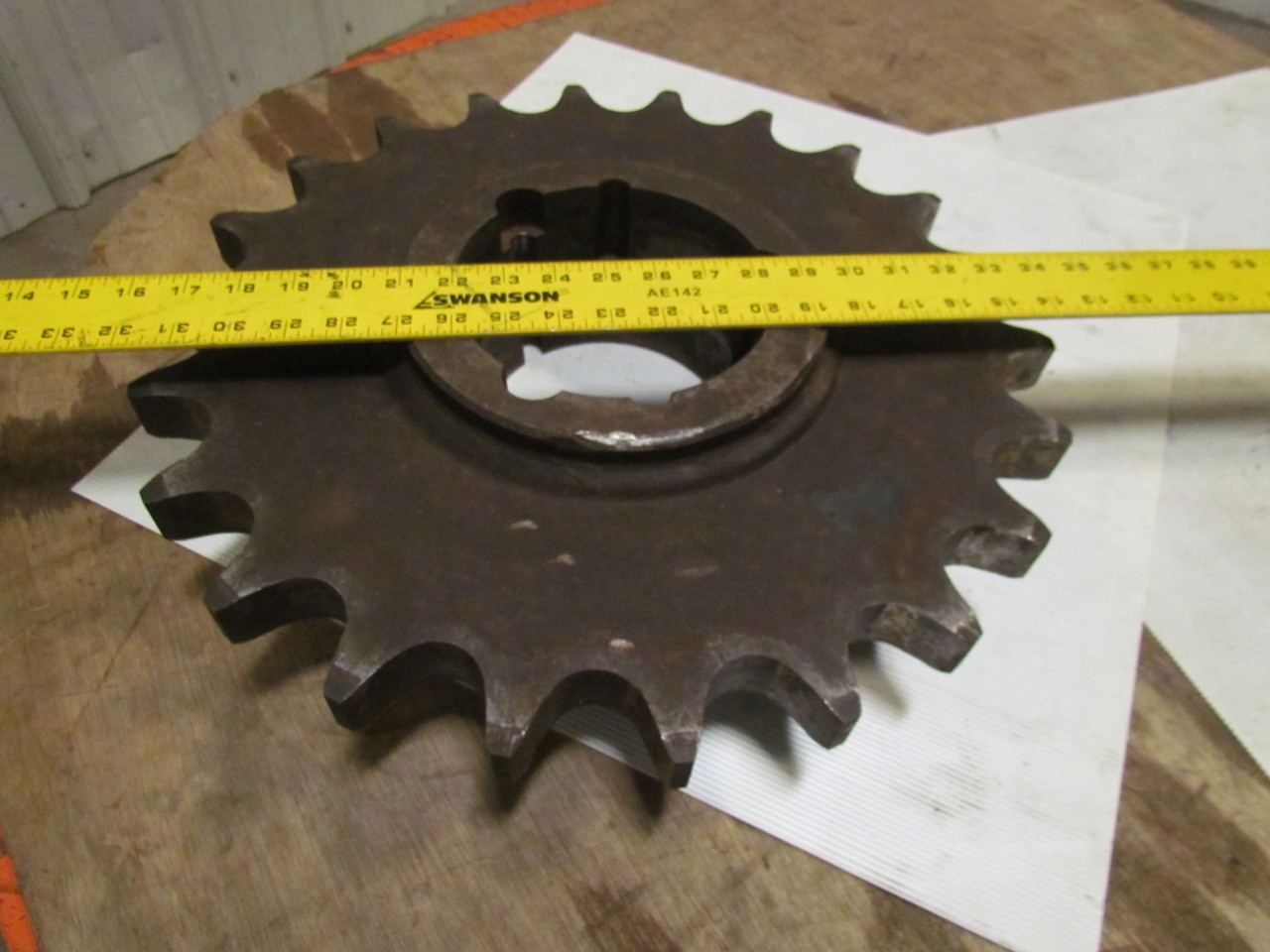 200 Roller Chain Sprocket 21/2" Pitch 22 Teeth 4545 Taper Lock 19" OD