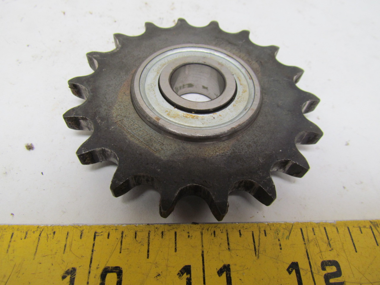40 Roller Chain Sprocket 18 Tooth 1/2" Pitch 5/8" Bore W/Insert