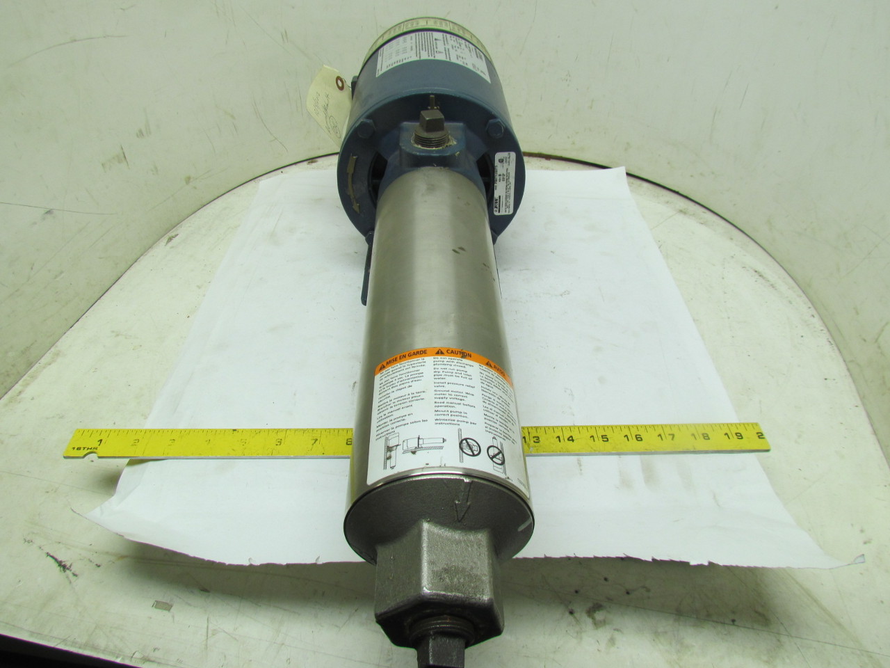 FLINT & WALLING PB0712S073 Pump 3/4HP 3PH 208230/460 3/4npt Ports