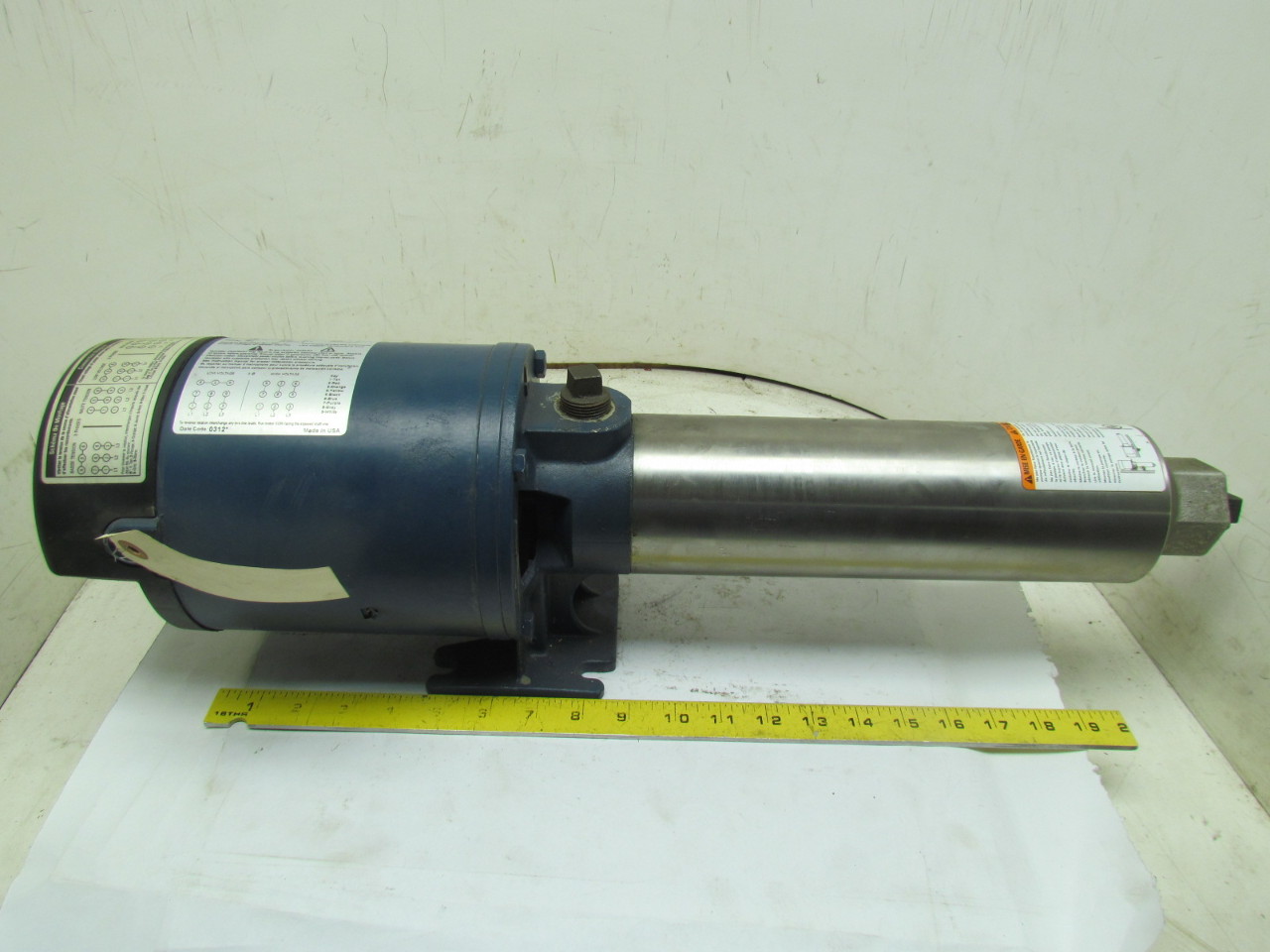 FLINT & WALLING PB0712S073 Pump 3/4HP 3PH 208230/460 3/4npt Ports