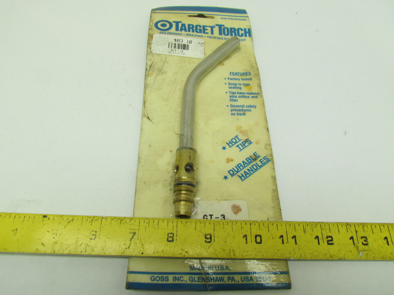 GOSS TARGET TORCH GT3 Air Propane LP Nozzle Tip Snapin Type Seating