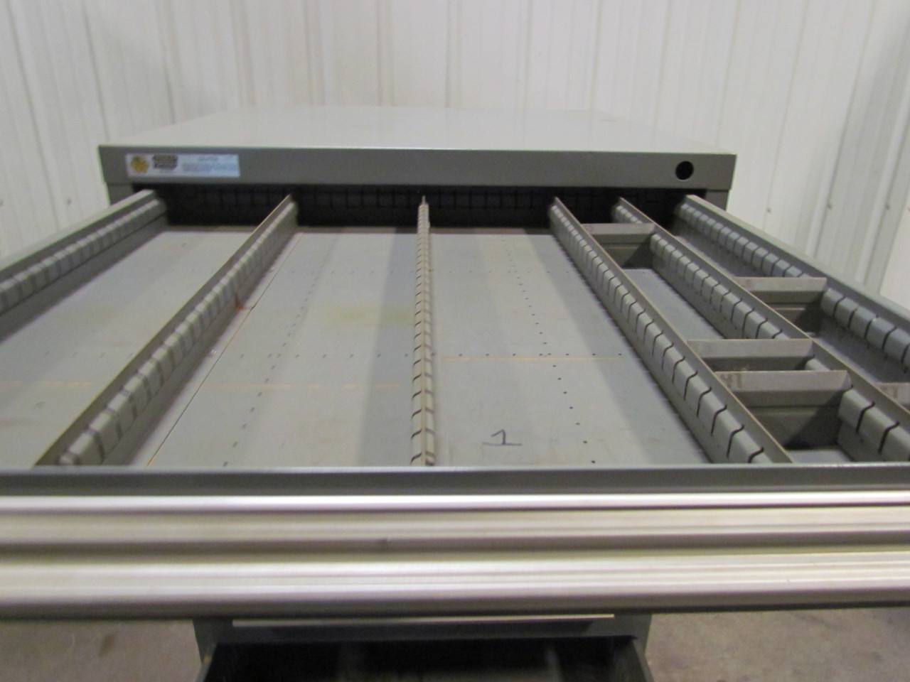 Stanley Vidmar 9Drawer Industrial Parts Tool Storage Shop 30x59x28"Gray