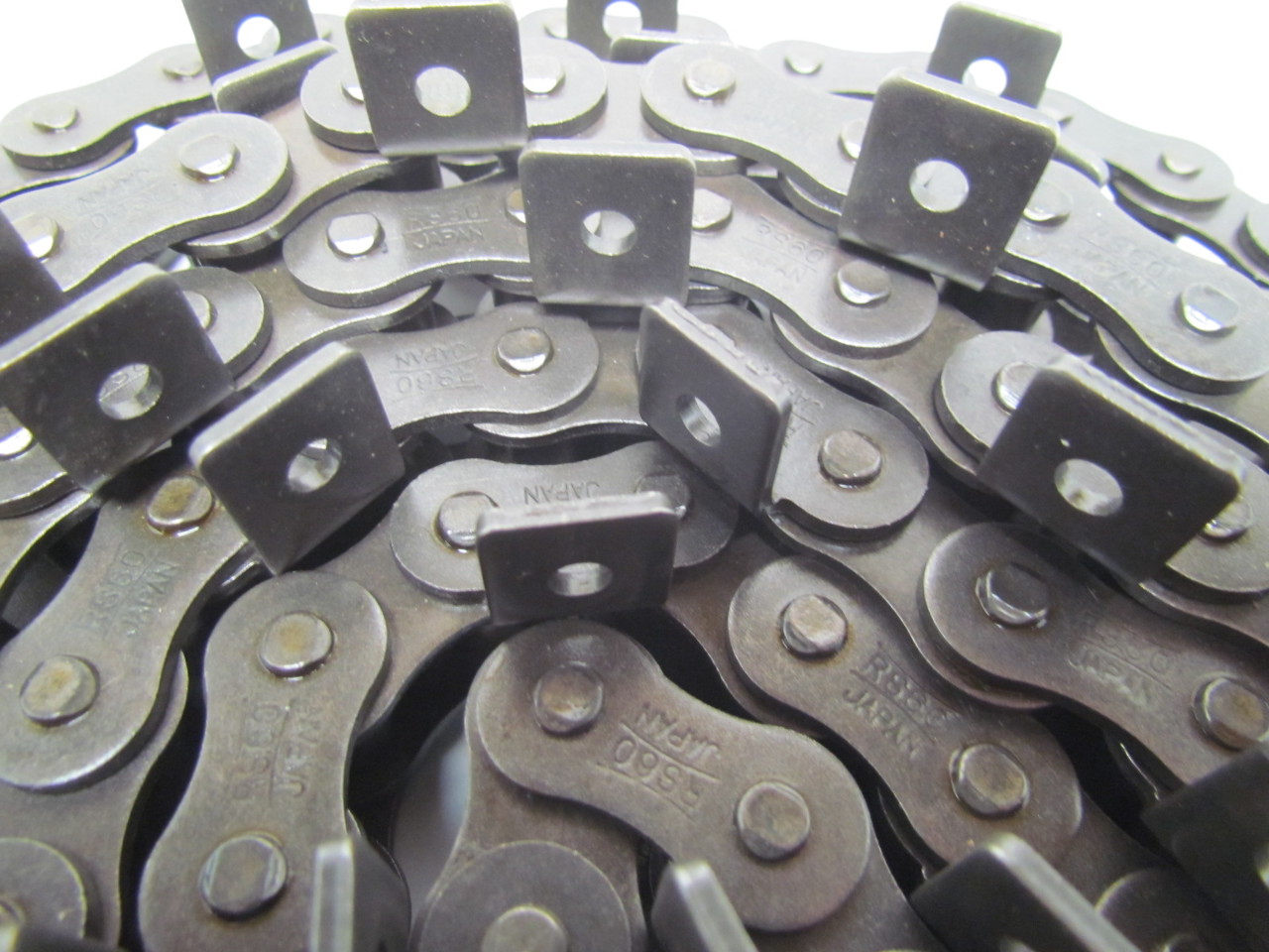 Tsubaki RS603LA1 No 60 Roller Chain 10' 9"L A1 Attachment Riveted