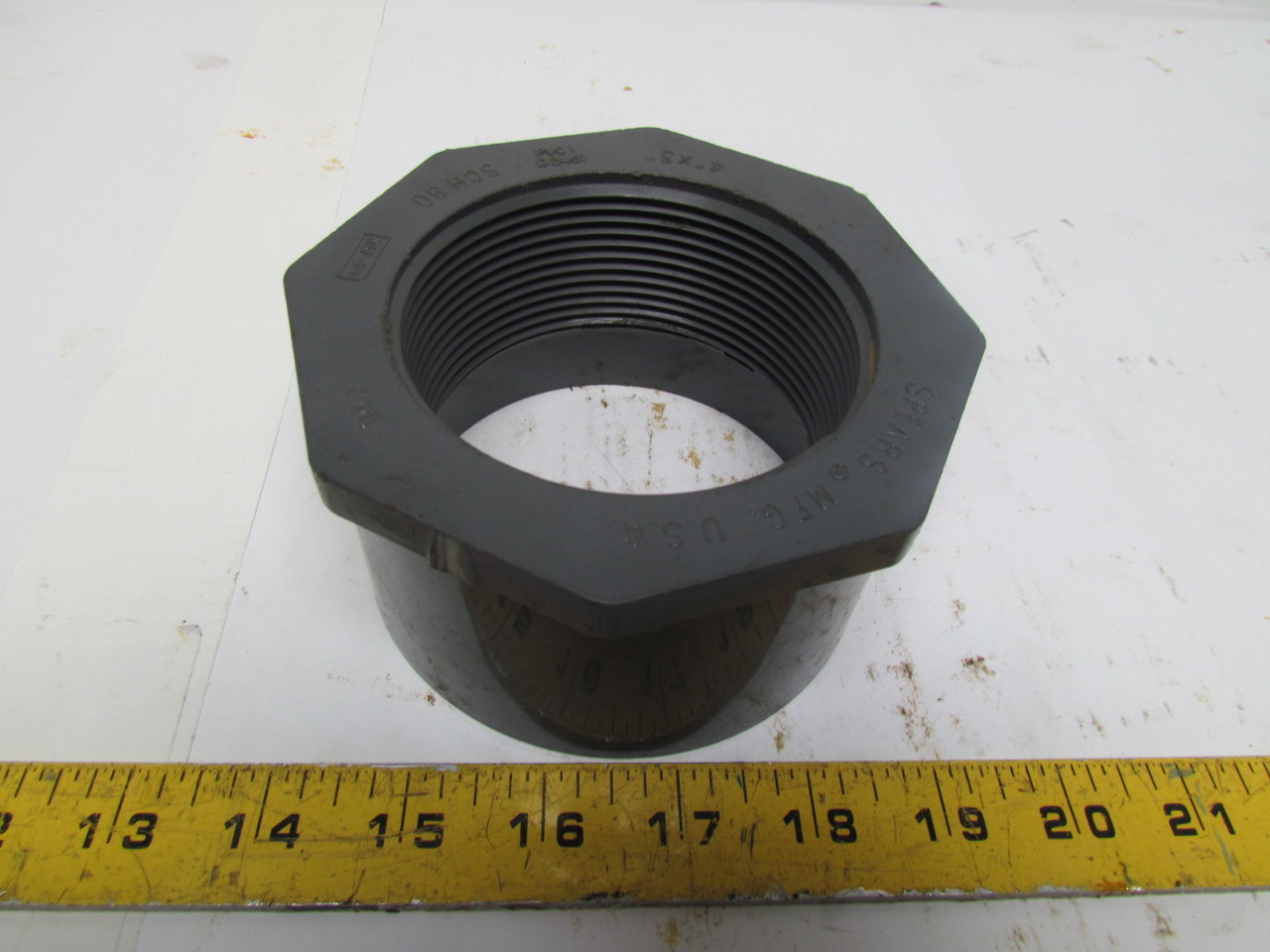 SPEARS PVC Reducer Bushing Schedule 80 4" Inside Gluein Socket to 3"npt