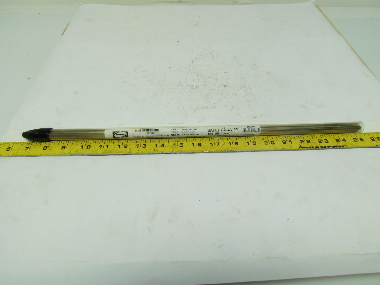 Harris 35318L L2278D SafetySILV 35 Silver Brazing Alloy Rod 1/16x18