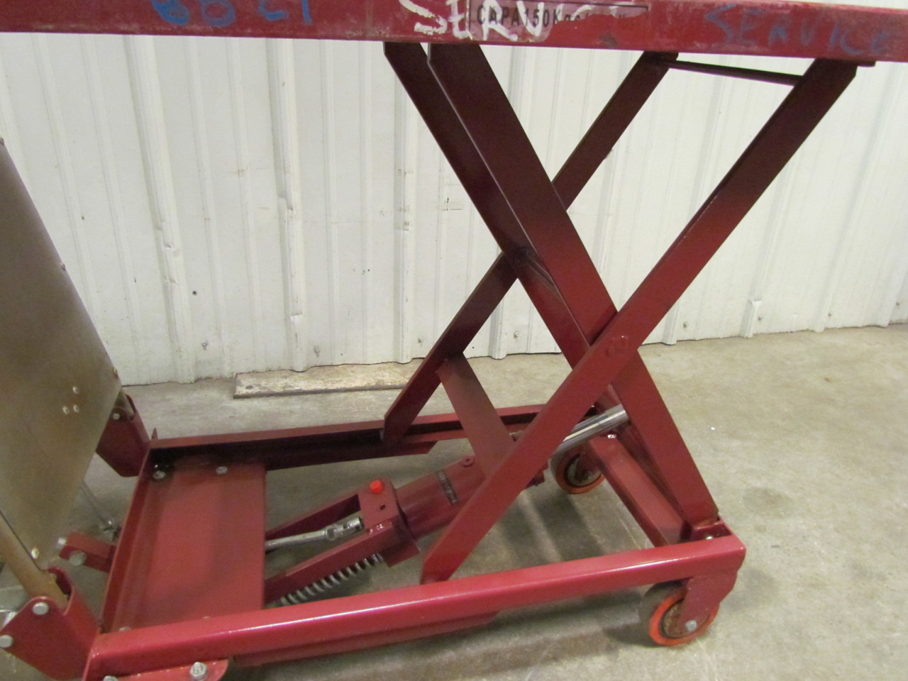 Dayton Hydraulic Scissor Lift Cart 400 Lb Max 173/4x271/2" Table 28" Height eBay