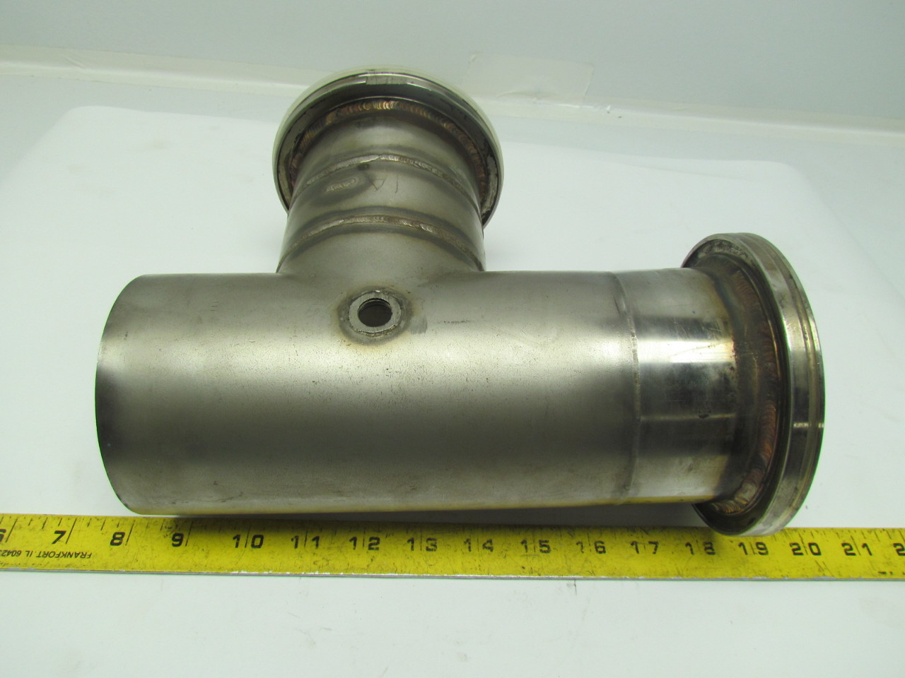 4" Clamp Style Stainless Steel Sanitary Pipe Tee Fitting