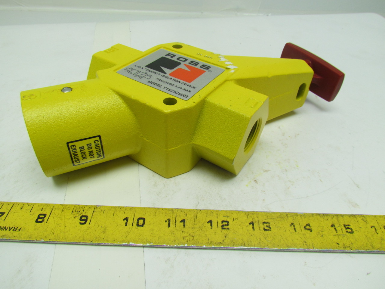 Ross Y1523C5002 Manual Pneumatic Lockout Valve With 11/4" Exhaust Port