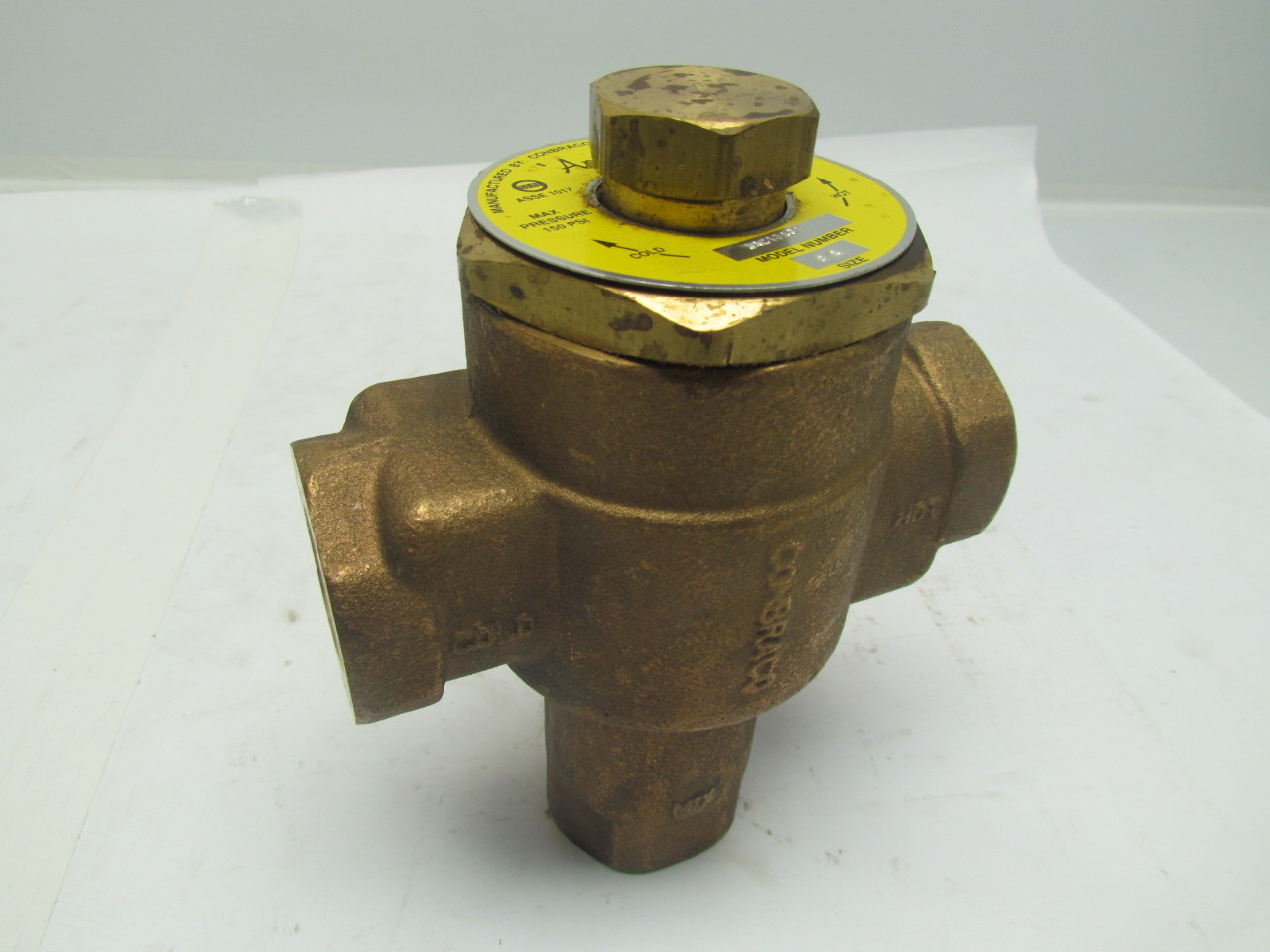 Conbraco Apollo 34C10401 Bronze Mixing Valve 3/4" NPT Thermostatic