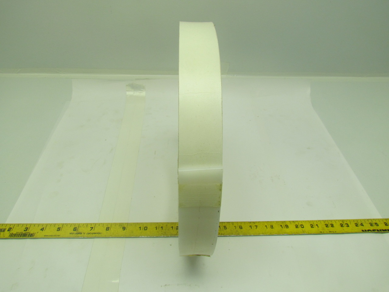 White Plastic Shim Stock 11/2"x1/8" 0.125 Thickness 55' Roll Adhesive