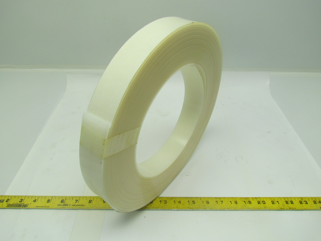 White Plastic Shim Stock 11/2"x1/8" 0.125 Thickness 55' Roll Adhesive