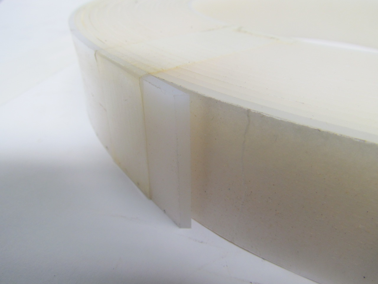 White Plastic Shim Stock 11/2"x1/8" 0.125 Thickness 55' Roll Adhesive