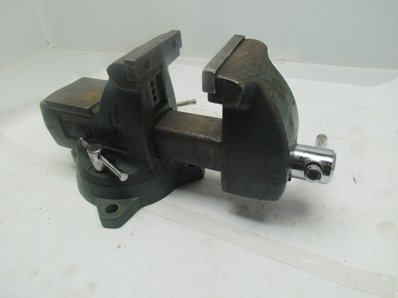 Wilton Mechanics Vise 4" Jaw W/Swivel Base Opens to 3" eBay