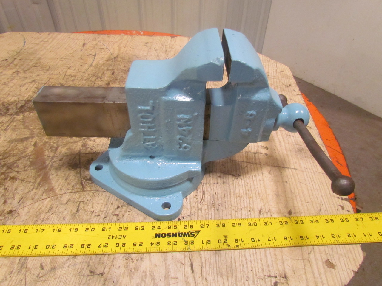 ATHOL 624N 4" Jaw Machinst Bench Vise Swivel Base Opens to 51/2" eBay