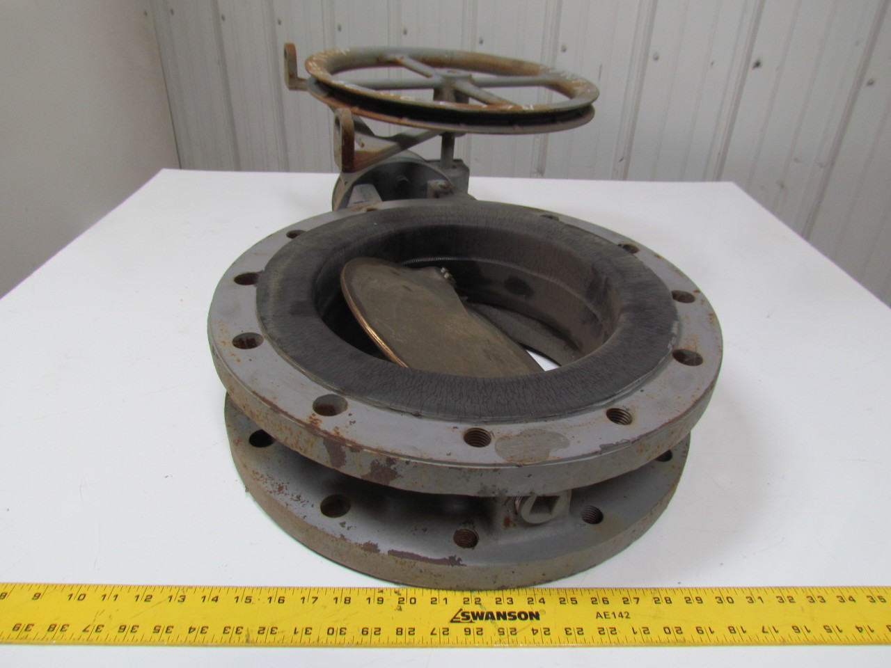 Mosser 150RF B8099A 12" Butterfly Valve Actuated Chain Wheel Brass