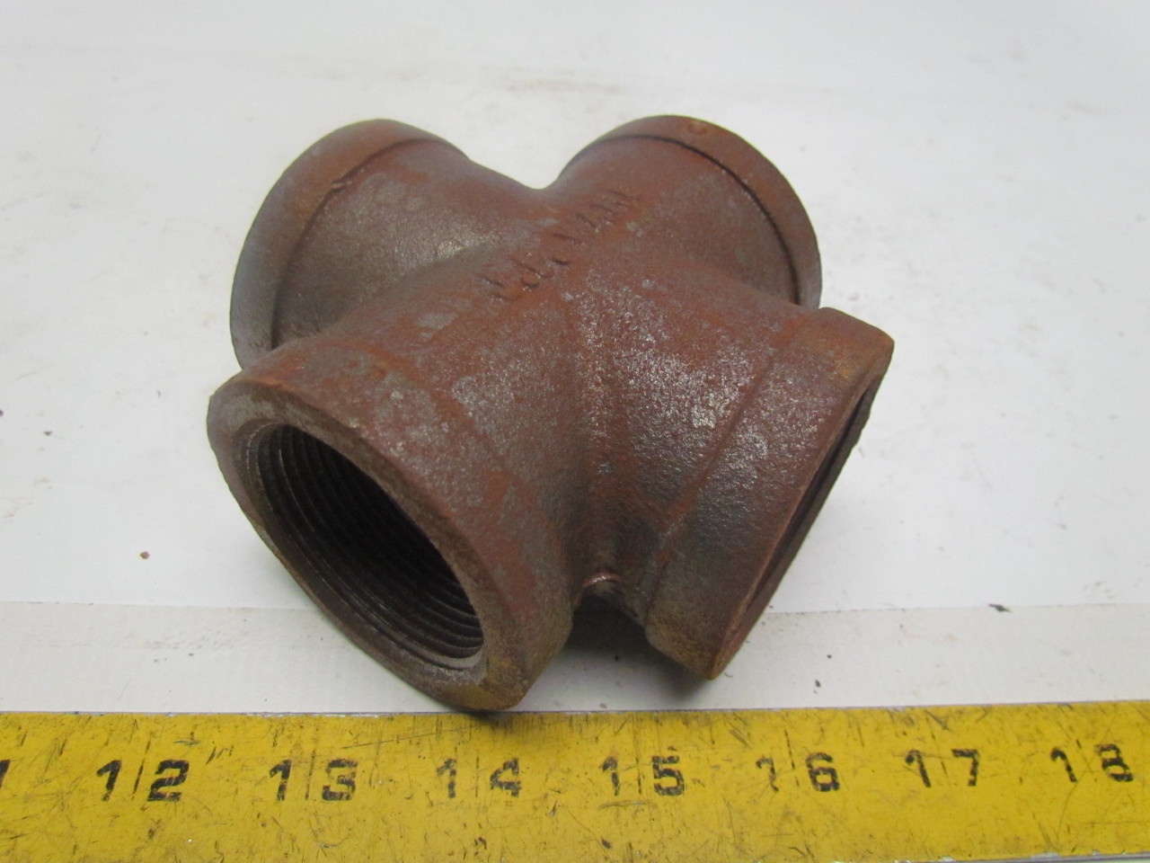 JP Ward 11/2"NPT Class 150 Malleable Iron Black Pipe Cross Fitting Lot