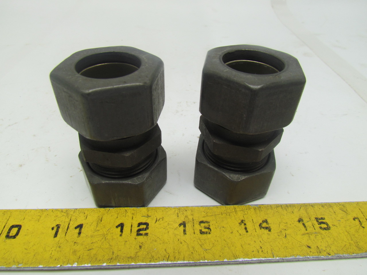 Parker EO G22L Metric Bite Type Compression Fitting Union 22mm Tube OD