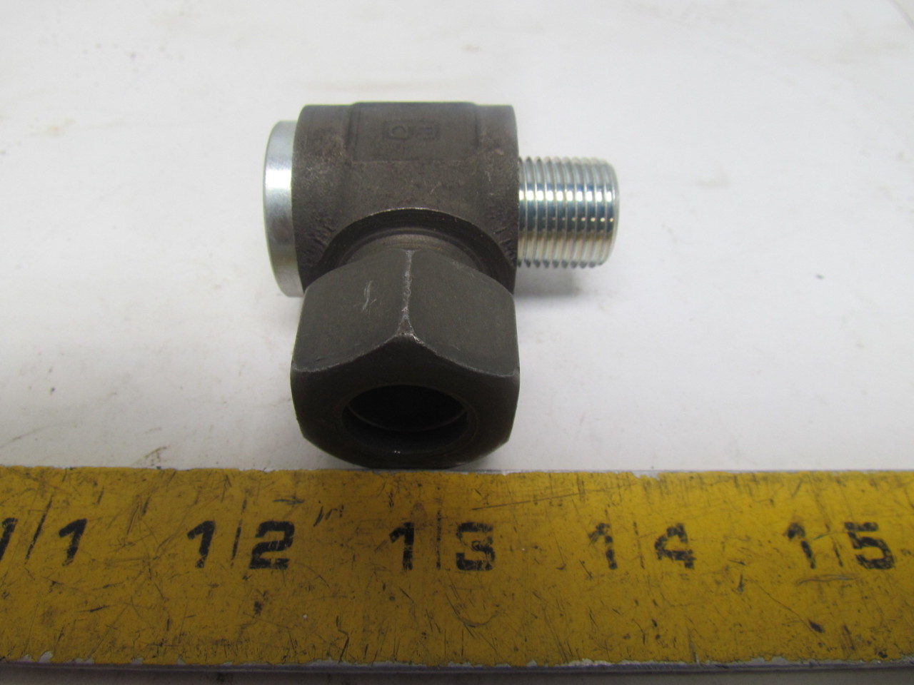 Parker EO WH15LR Metric Flareless Fitting Banjo Elbow 15mm Tube OD x G1