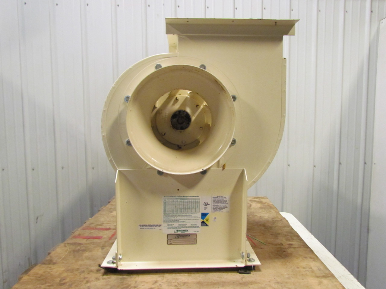 Greenheck 12-BISW-21-X-10-1 Backward Inclined Blower Fan ...