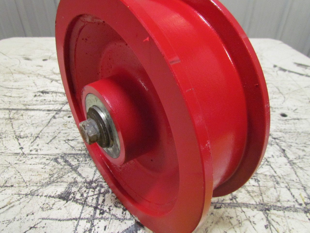 10"X21/2" Ductile Steel Double Flange Track Wheel Caster Tapered