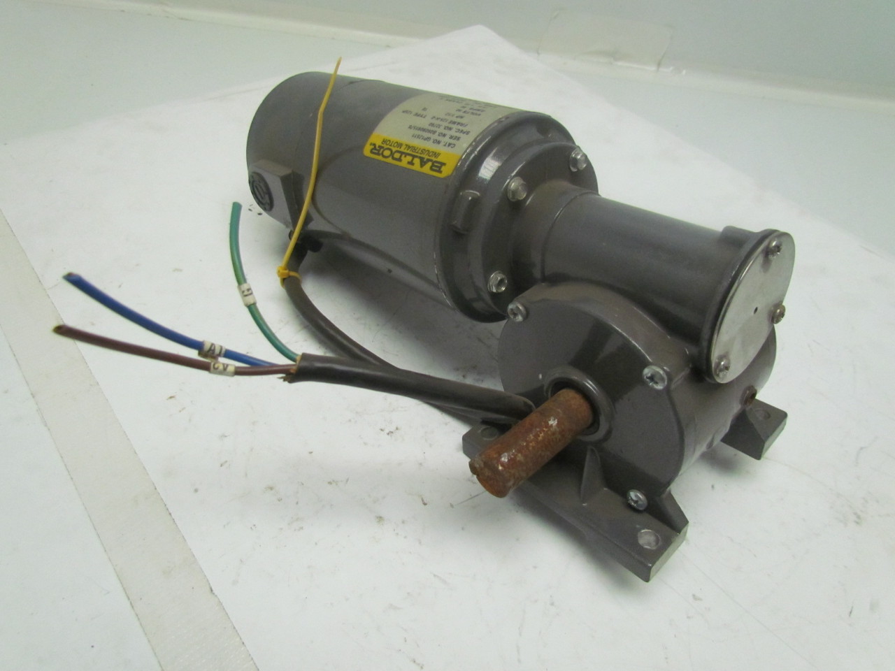 Baldor GP12511 90VDC 43RPM 401 Ratio 73in lb Torque Right Angle Gearmotor