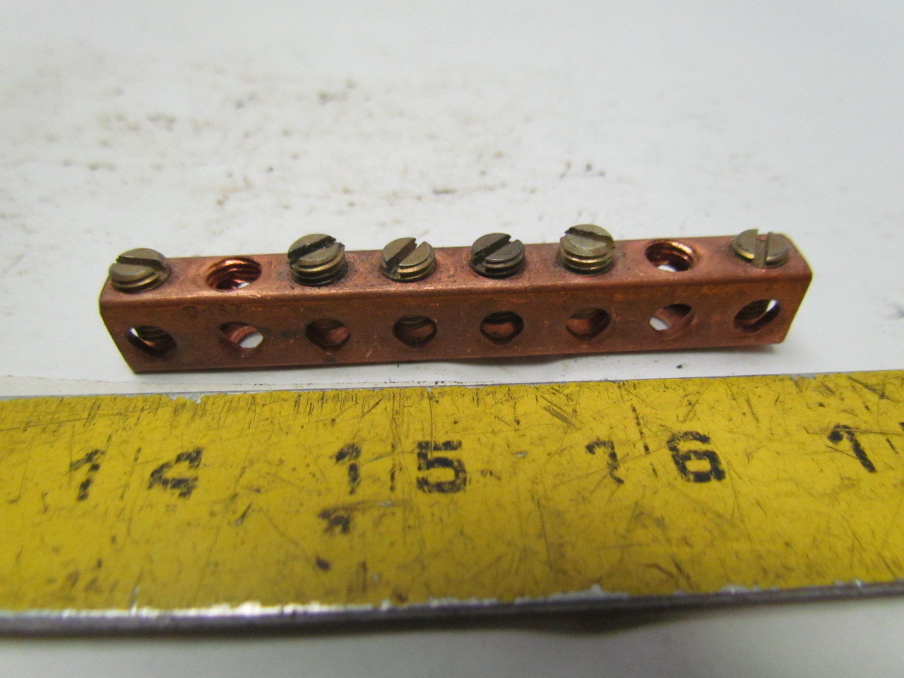 Ilsco D167 Copper Neutral Ground Bar 600V Lot of 2