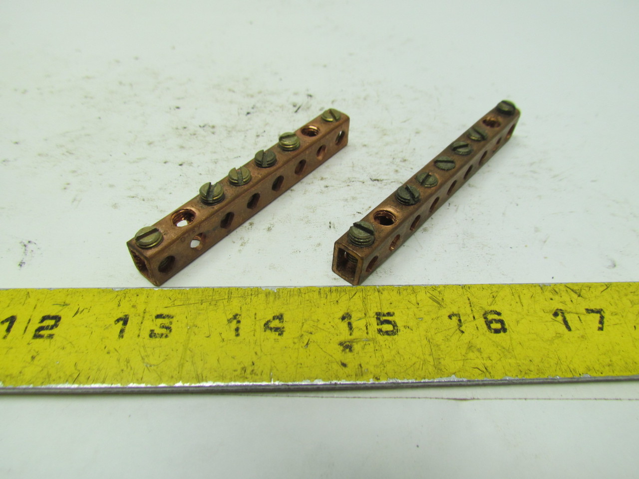 Ilsco D167 Copper Neutral Ground Bar 600V Lot of 2