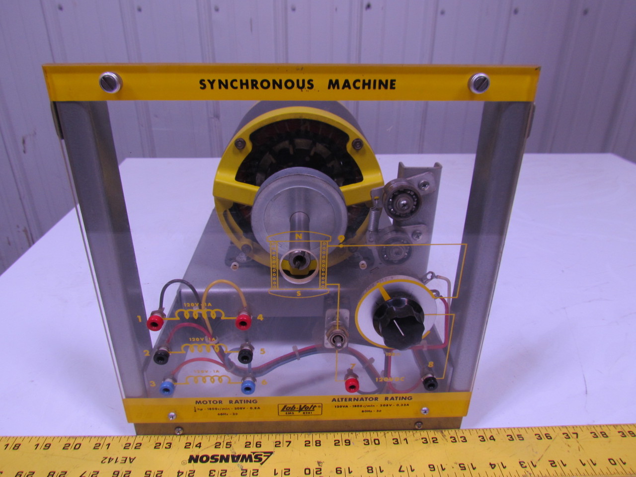 Lab Volt EMS 8241 3PH Synchronous Motor/Generator Electromechanical