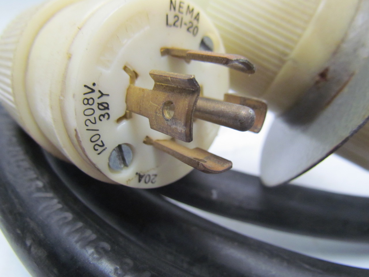 Power Cord 10/5 Wire 16' 120/208V 20A 3PH NEMA L2120 Male & Female