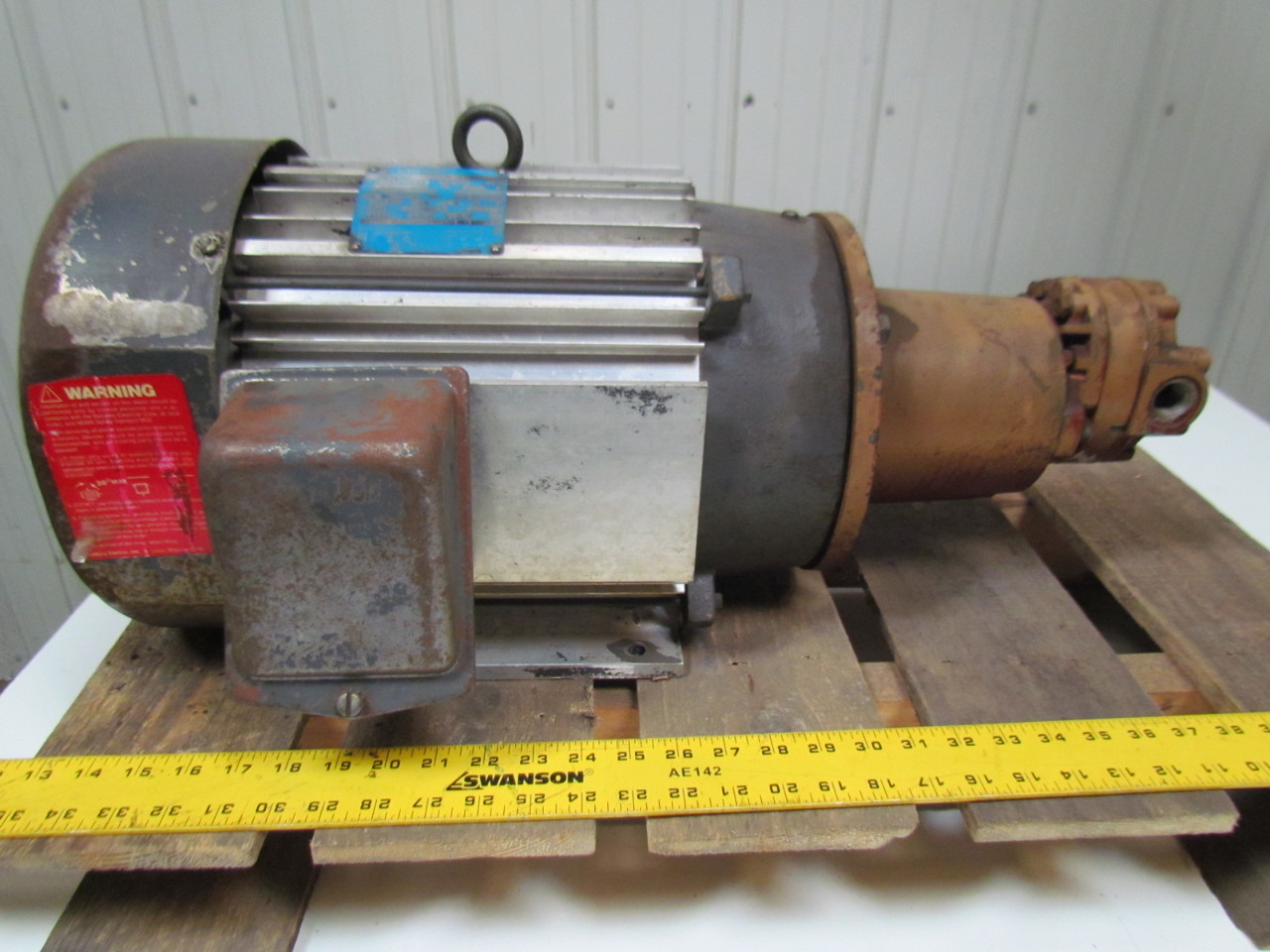 Century Parker 635543740 H49AA1A 5HP Hydraulic Power Unit Motor