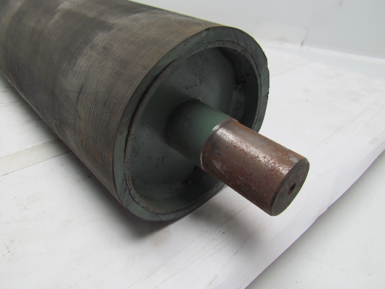 Rubber Coated Steel Driv Conveyor Roller 47/16 Dia 201/2" Long 13/16