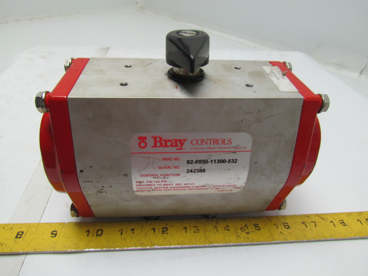 Bray International 92083011300532 Pneumatic Actuator W/3 Port