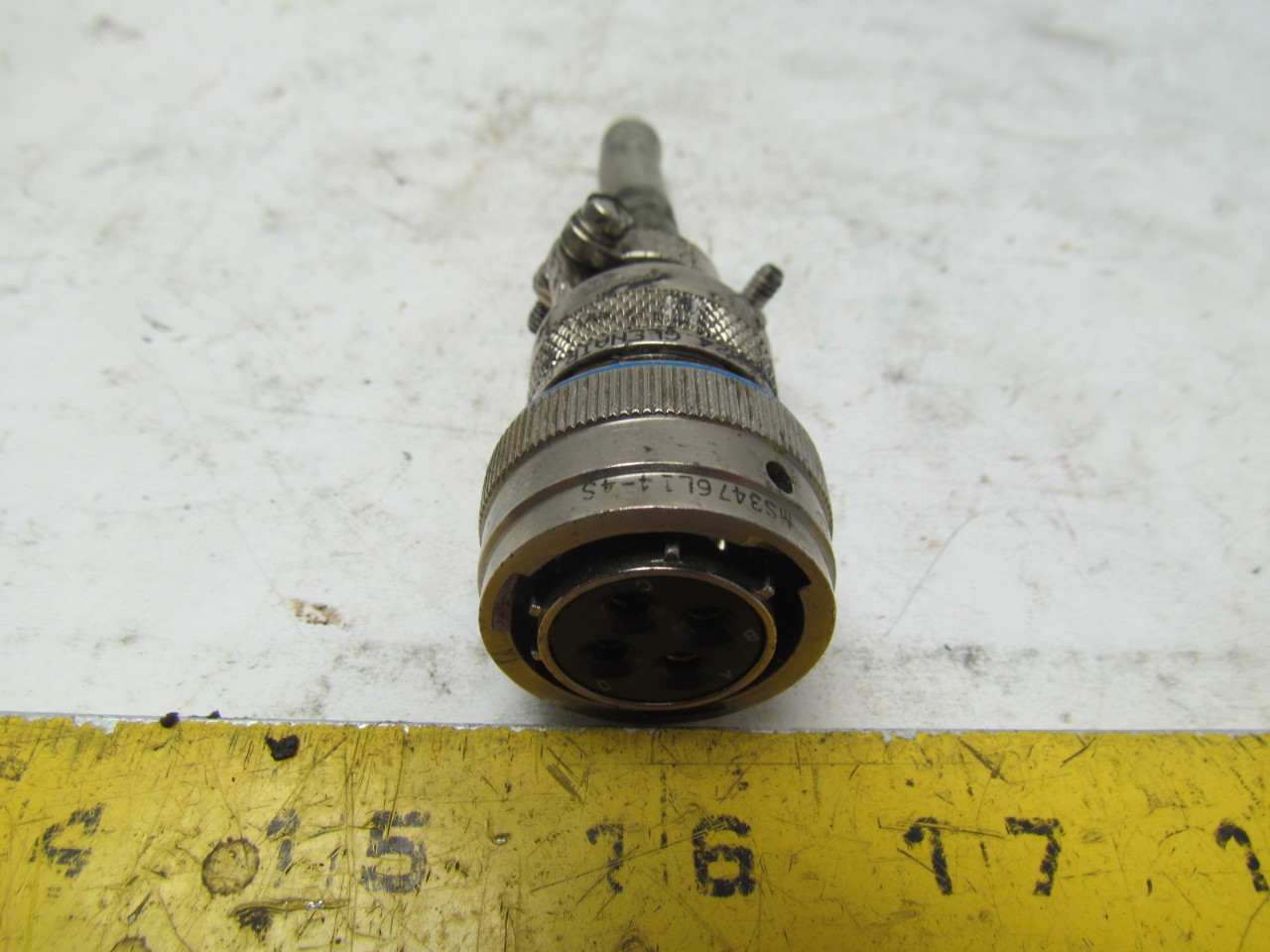 Amphenol Deutsch MS3476L144S 4 Pin Female Connector W/Housing & Clamp