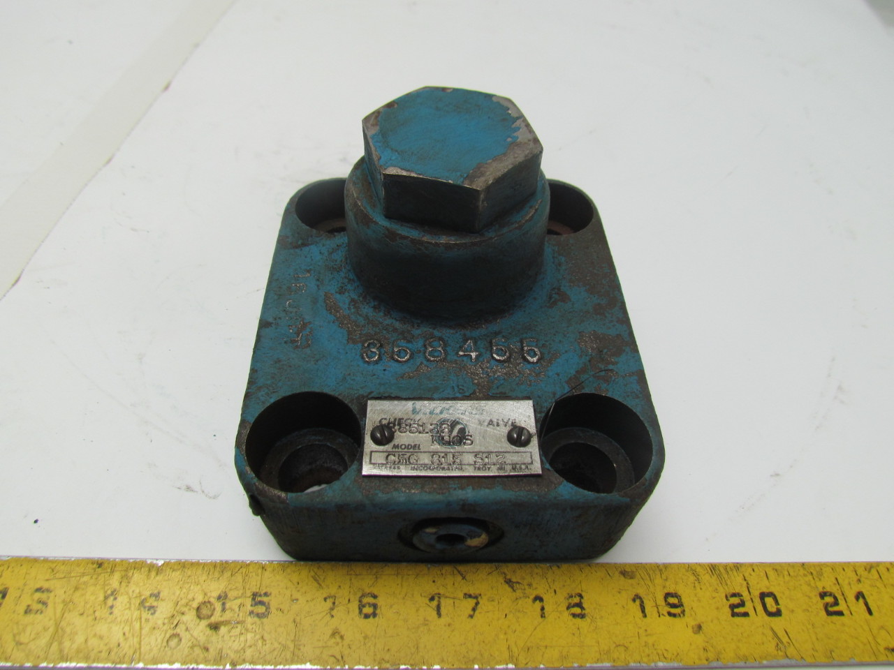 Eaton Vickers C5G815S12 Hydraulic Check Valve Manifold Mounted eBay