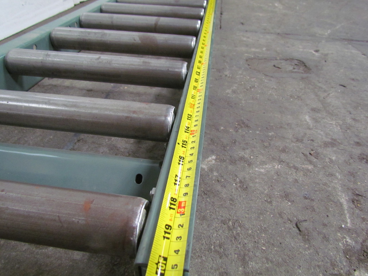 Hytrol 19SR136 Gravity Roller Conveyor 1.9" Rollers 6" o/c 16"Wx10'L