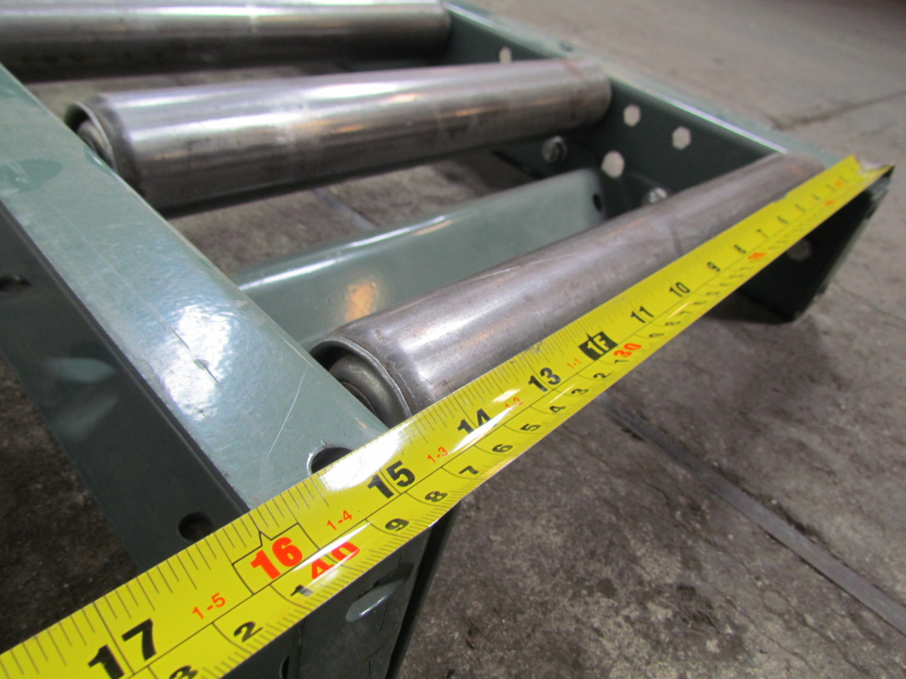 Hytrol 19SR136 Gravity Roller Conveyor 1.9" Rollers 6" o/c 16"Wx10'L