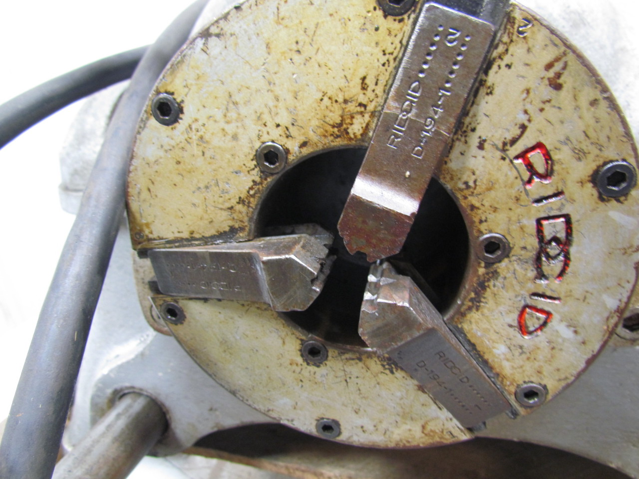 Ridgid 400 Vintage Power Drive Pipe Threader Threading Machine 3 jaw