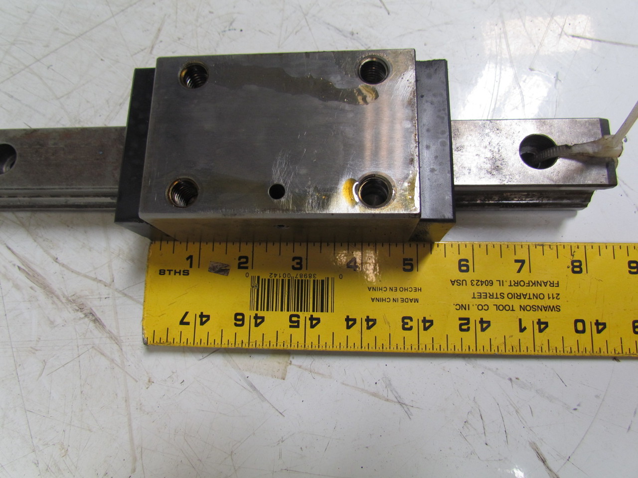 Rexroth Bosch STAR 35 Linear Guide Bearings W/1020mm Rail Hyundai Lathe