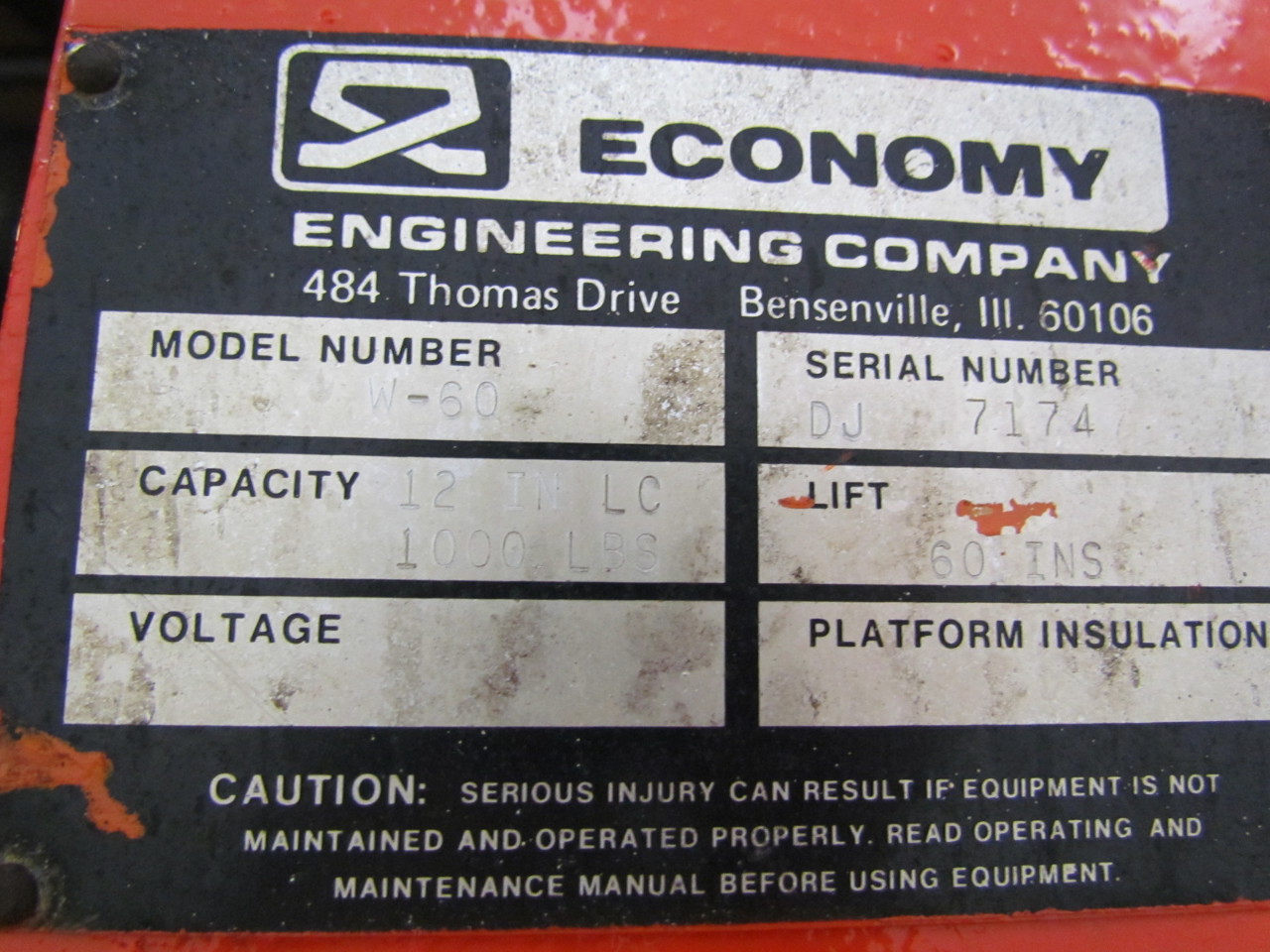Economy Engineering Company Lift