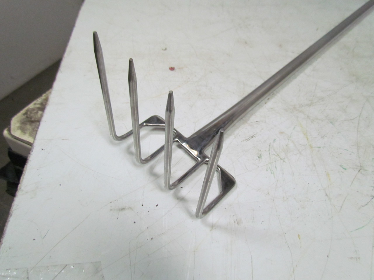 SS Stainless Steel Rake Fork NSF Food Grade 8"wide 60"long 9"deep good