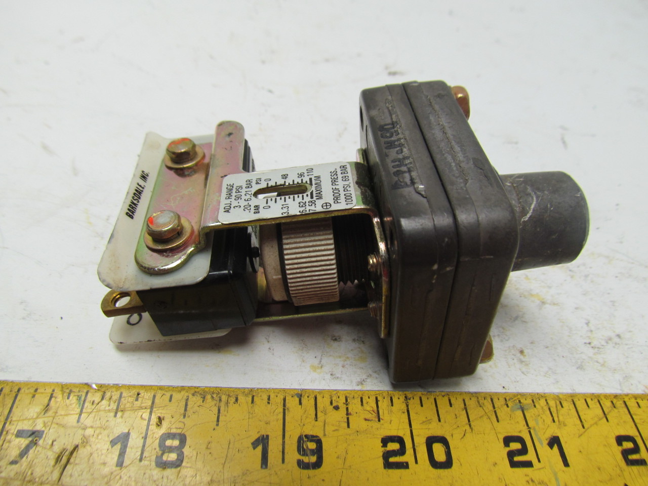 Barksdale E1HH90 EconOTrol Pressure Switch Stripped Model No Housing