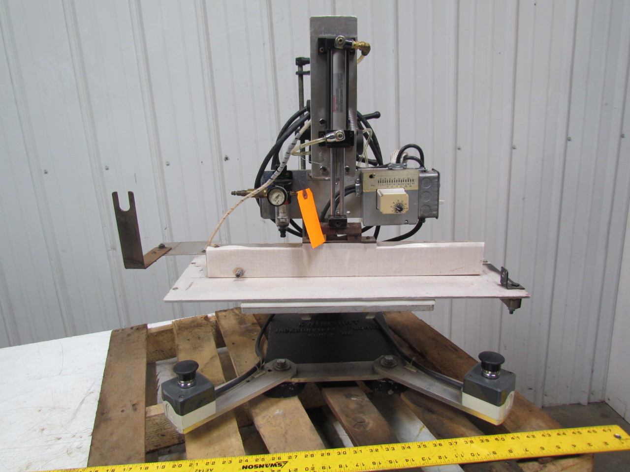 Kwik Print 86 W/ AIR CYLINDER and CUSTOM HEAD Hot Foil stamping