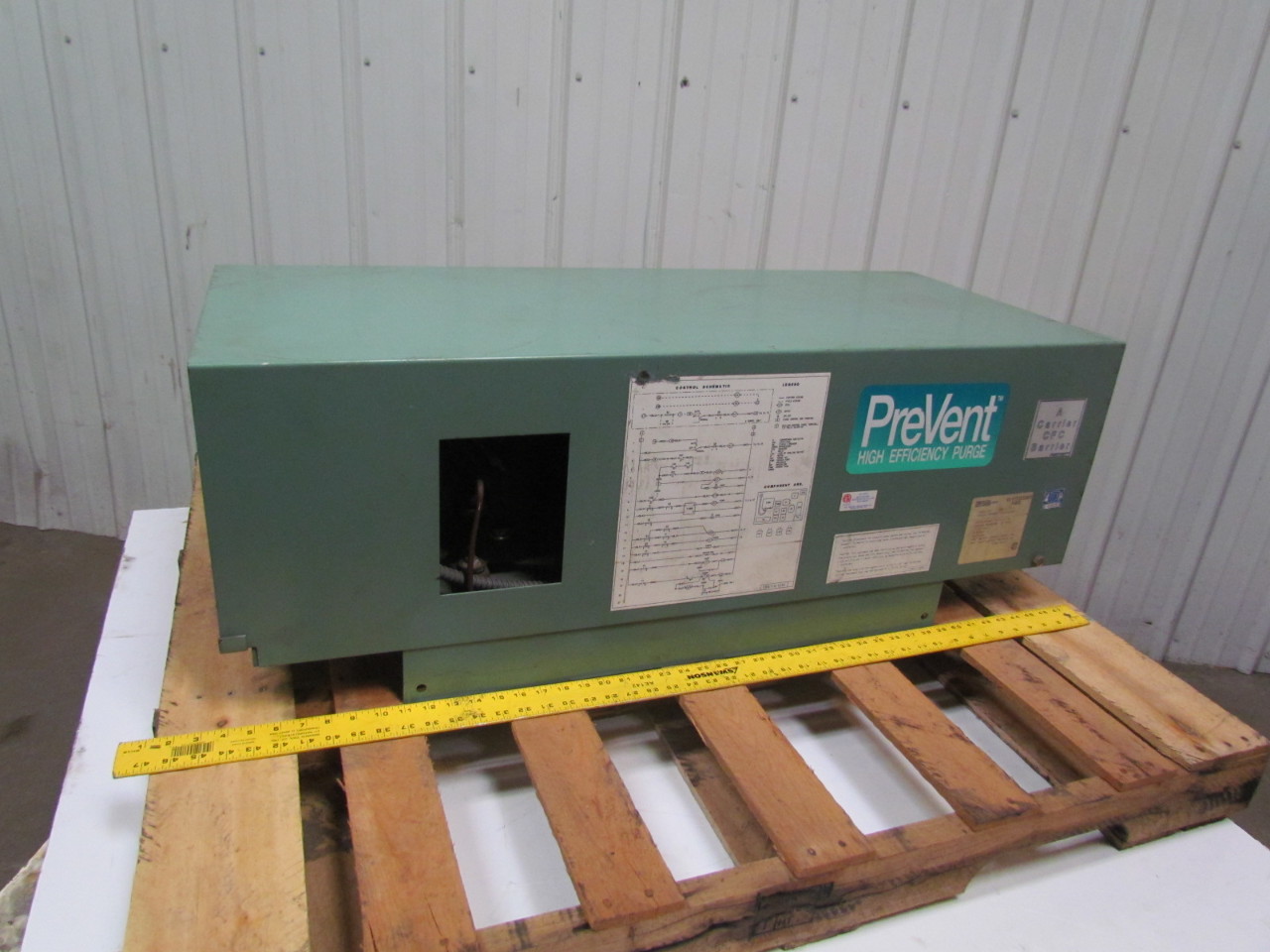 Carrier 19 Ser PreVent High efficiency Purge Unit Chiller Optimizer CFC