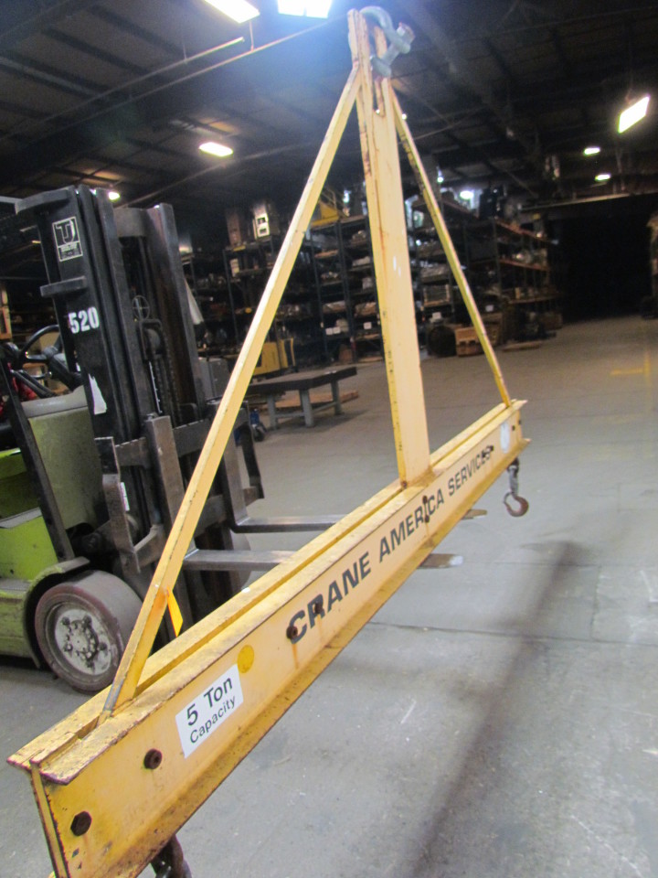 Crane America 5 Ton Spreader Bar w/Rigid Apex 77"&116" Spreds 11' Beam